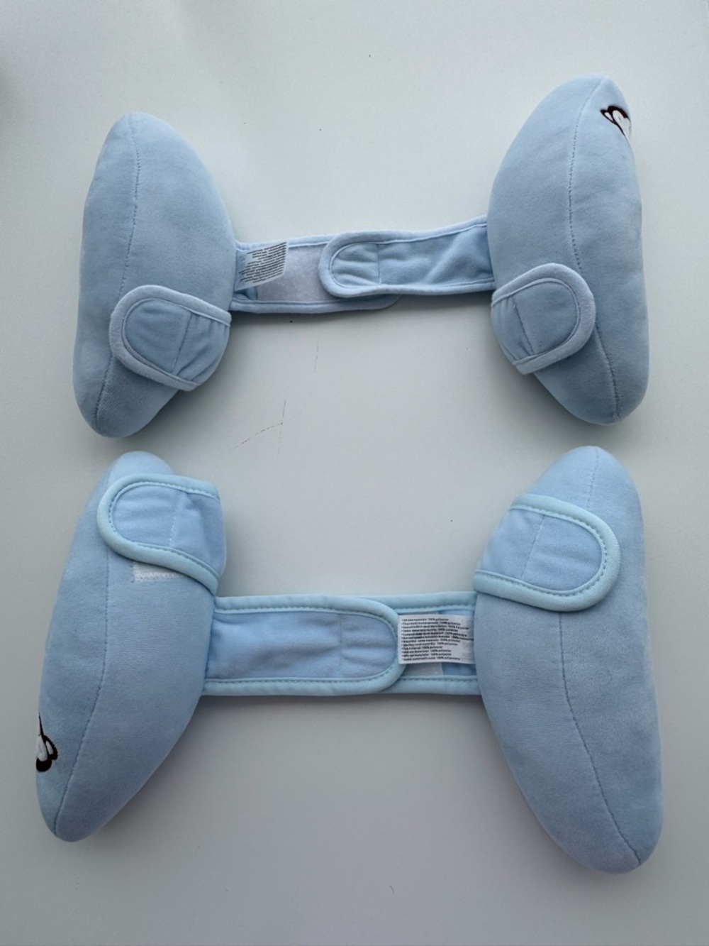 Baby Plush positioners with Velcro adjustable straps